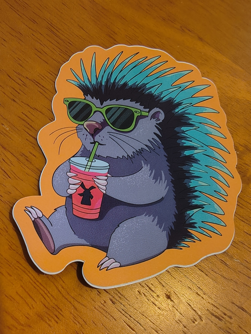 Dutch Bros 1Hedgehog Die-Cut Sticker